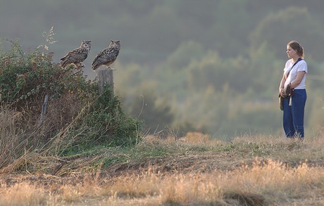 Juliette out supervising the Eagle Owls, Kaln & Turner