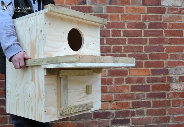 Indoor Barn Owl Nest Box (18mm Plywood) with Inspection Hatch